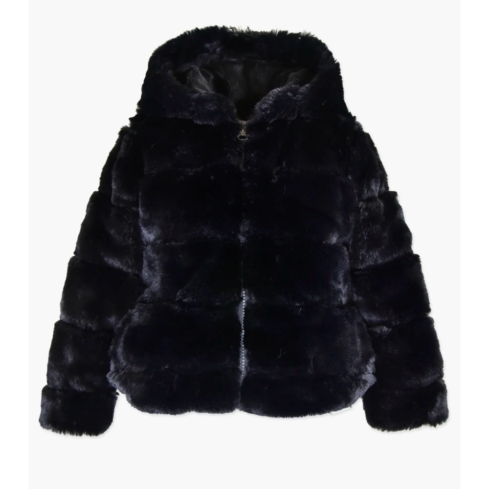American Widgeon Kids Faux Fur Hooded Zip Front Cozy Jacket